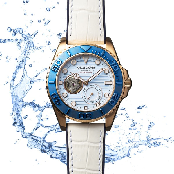 時計 ANGEL CLOVER SEA CRUISE AUTOMATIC ANGEL CLOVER SCA44PIBU WH Stylish Sea Cruise Automatic Watch with
