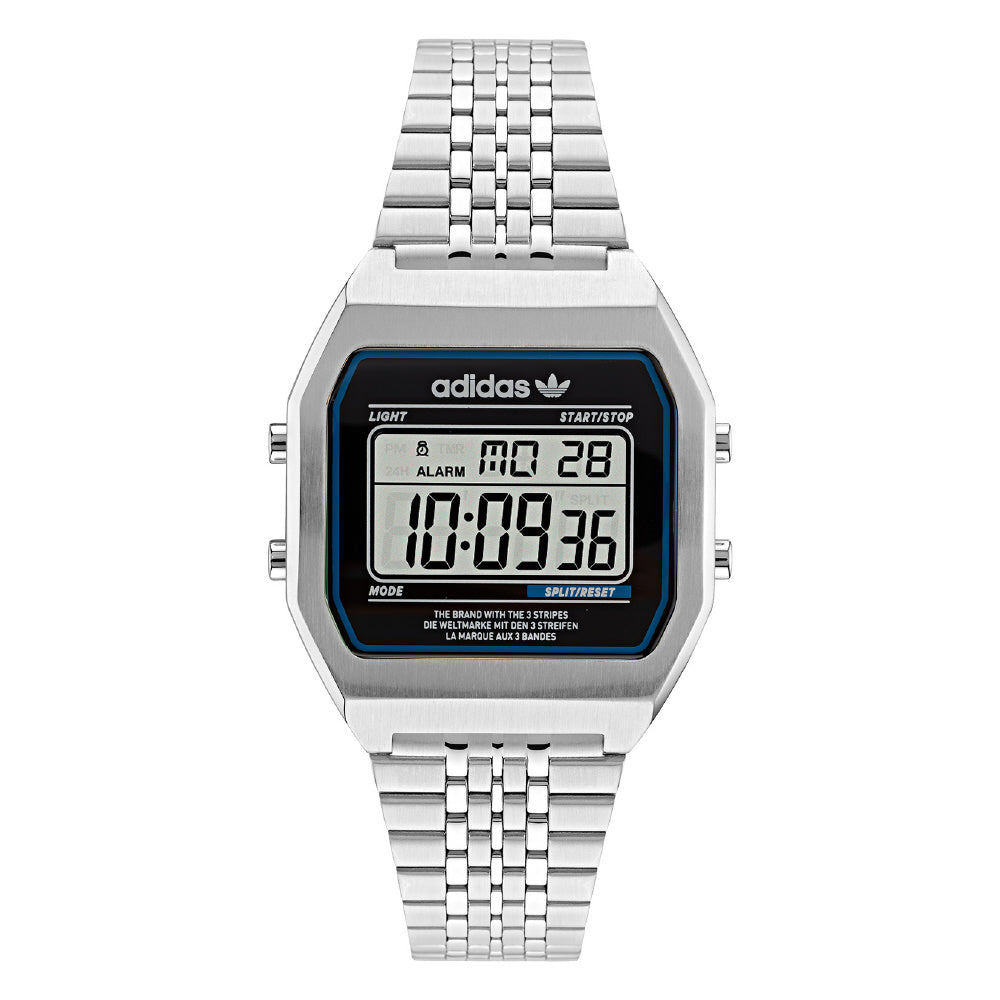 ADIDAS AOST22072 Digital Two 1 Year Warranty Silver Light | IPPO