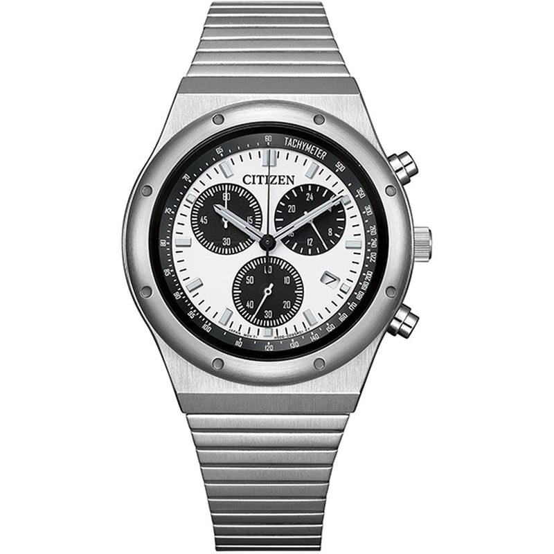 okoです Citizen Men's Record Label Eco-Drive 1984 Chronograph Watch AT2541
