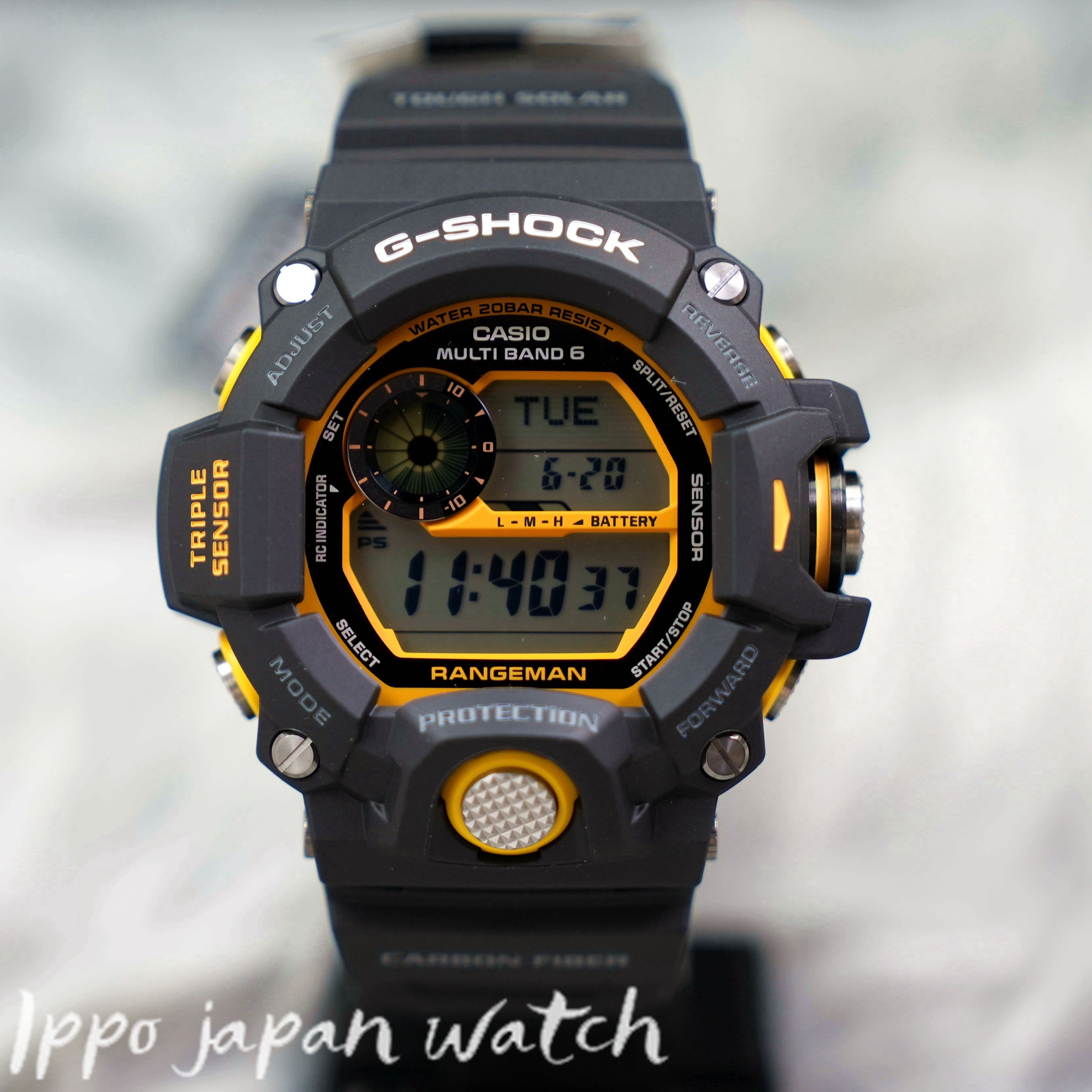 CASIO gshock GW-9400YJ-1JF GW-9400YJ-1 solar 20ATM watch 2023.01 released - IPPO JAPAN WATCH 