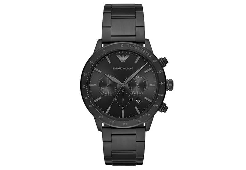 EMPORIO ARMANI AR11242 MARIO 43mm Emporio Armani Black – IPPO