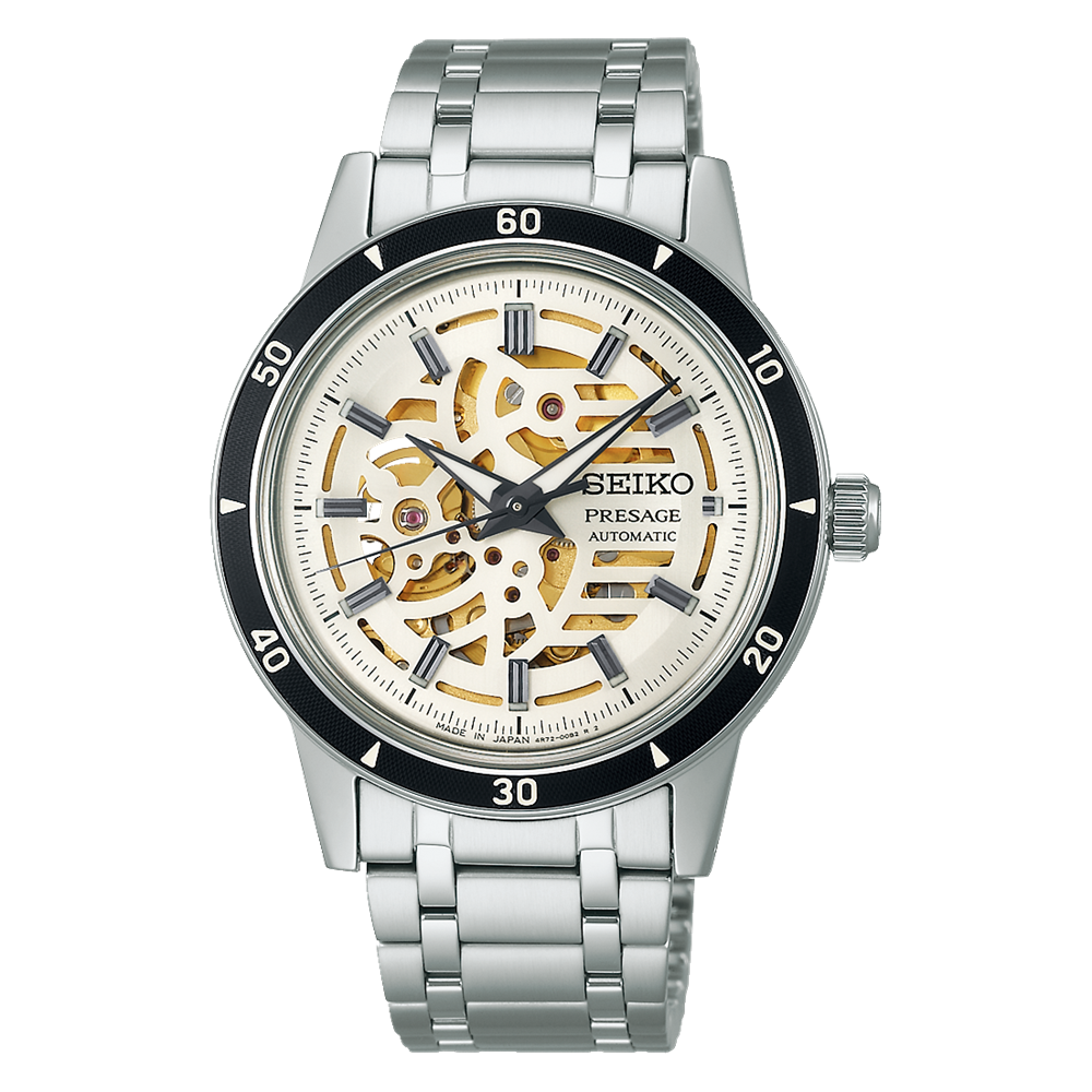 Seiko Presage Automatic machinery Ivory Hollow metal men's watch Seiko Presage Automatic machinery Ivory Hollow metal men's watch