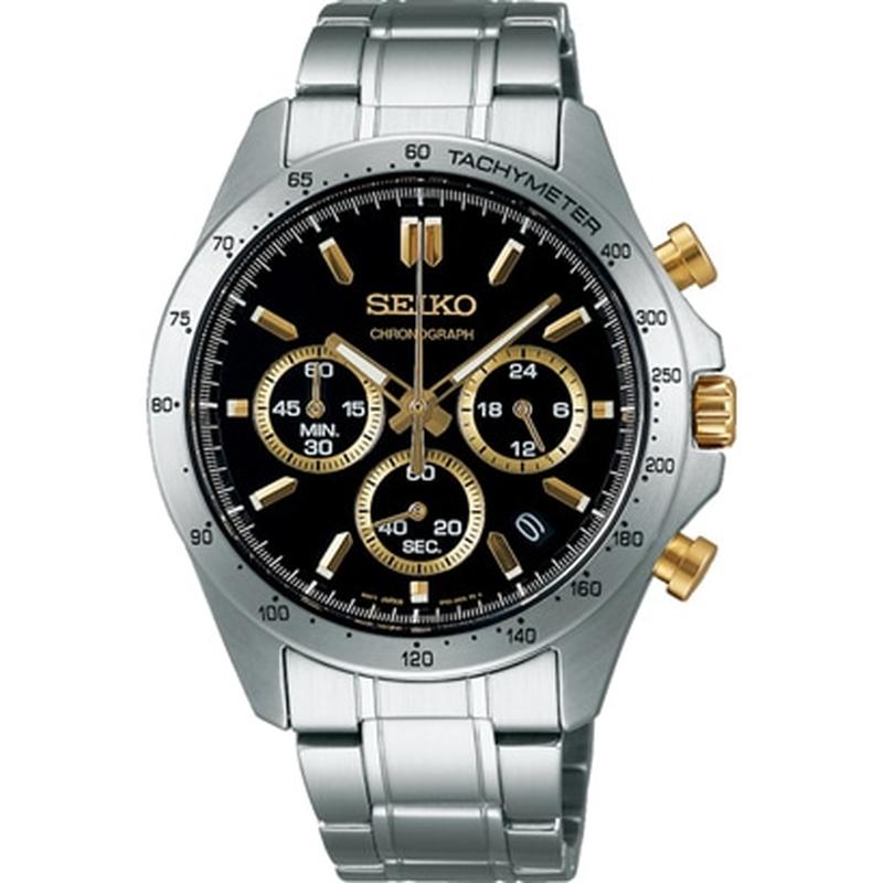 SEIKO SBTR015 クロノグラフ SEIKO SELECTION 10 ATM Water Resistant Gold x Silver SBTR015 Men's