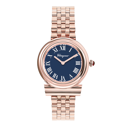 SALVATORE FERRAGAMO SFMV00622 Gancini Blue Luxury Handbag with 2