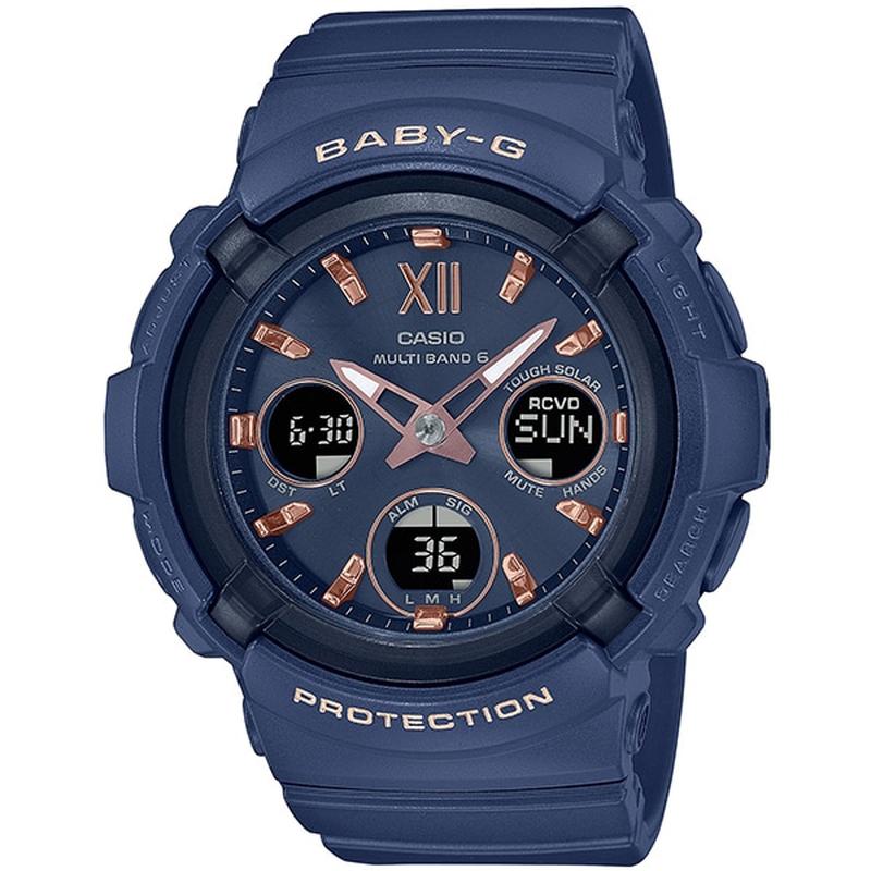 【極美品】CASIO BABY-G AQUAPLANET ネイビー CASIO BGA-2800-2AJF Women's BABY-G Solar Radio Model Smok | IPPO