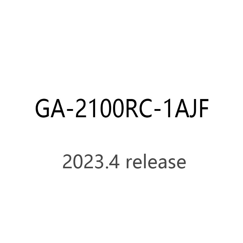 – time world IPPO GA-2100RC-1A WATCH 2023.0 20ATM JAPAN gshock watch GA-2100RC-1AJF CASIO