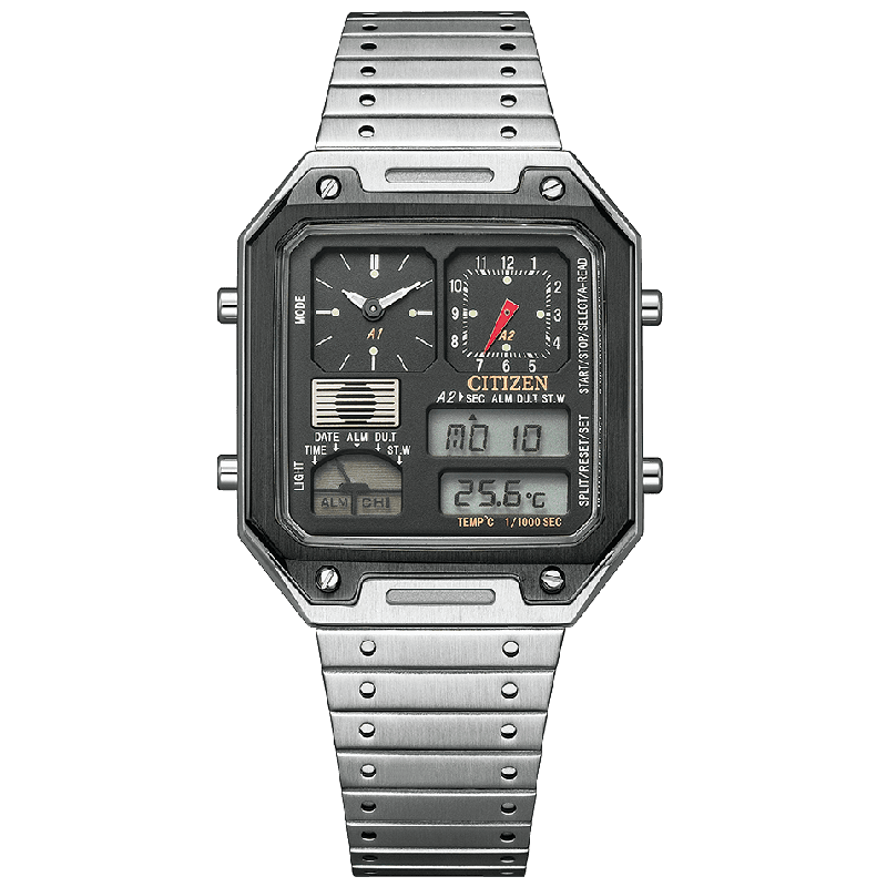 Citizen Men's RECORD LABEL Thermo Sensor Watch JG2126-69E 特定 Citizen Men's RECORD LABEL Thermo Sensor Watch JG2126-69E 特定