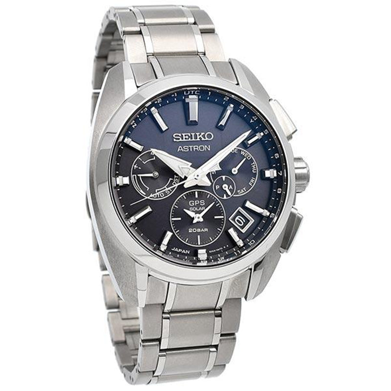 SEIKO ASTRON GPS Solar 5X53 Dual-Time Sport Titanium SBXC067/SSH067J1 men's watch - IPPO JAPAN WATCH 