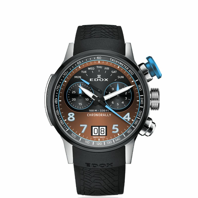 Edox 38003-TINBU-BRNBU Watch