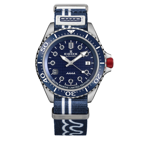 Edox Grande Reserve 80801-3BUNA-BUGM Date Automatic Marine Special Edition Unisex Watch