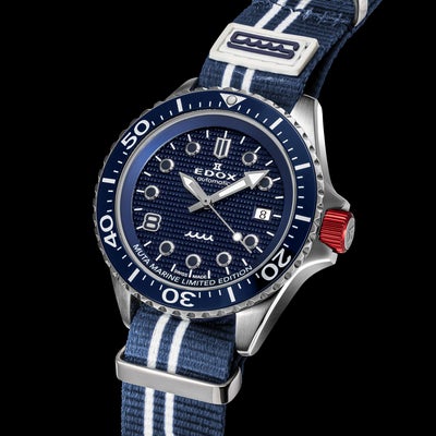 Edox Grande Reserve 80801-3BUNA-BUGM Date Automatic Marine Special Edition Unisex Watch