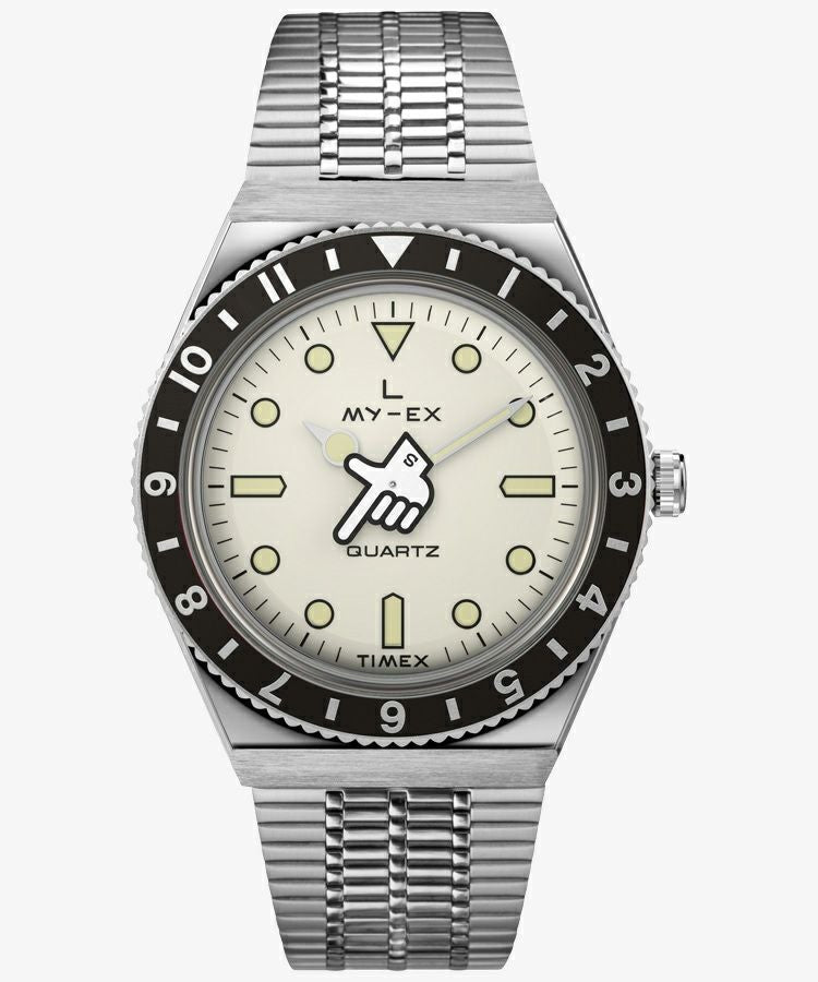 Timex TW2W70600 Watch - Q TIMEX Seconde Seconde Loser Silver