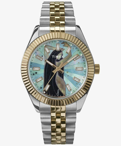 Timex TW2W63600 Watch - Jacquie Aiche Blue MOP Mosaic Dial