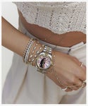 Timex TW2W63700 Watch - Jacquie Aiche Pink MOP Mosaic Dial (Image 8)