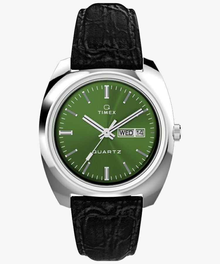 Timex TW2W44700 Watch - Q TIMEX 1978 DAY/DATE Watch Japan Official