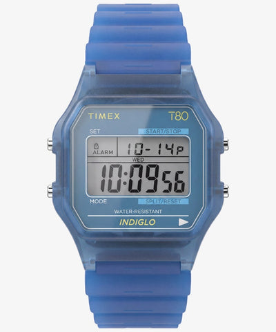 TIMEX T80 TW2Y34200 Translucent Quartz Unisex Watch