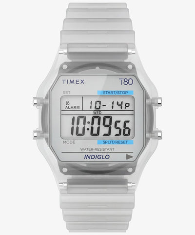 TIMEX T80 TW2Y36400 Translucent Quartz Unisex Watch