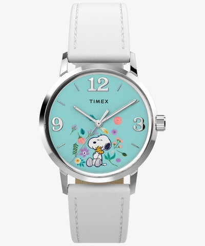 TIMEX Peanuts TW2Y68800 Marlin Flower Dial Watch