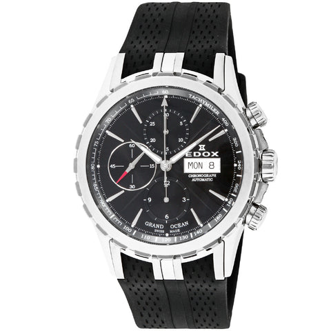 011133NIN Grand Ocean Chronograph Black Stainless Steel Water Resistant Elegant Design