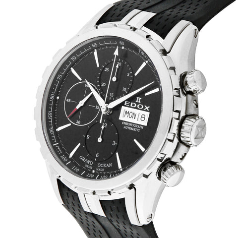 011133NIN Grand Ocean Chronograph Black Stainless Steel Water Resistant Elegant Design