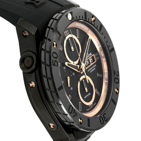 EDOX 01114357RNNIRR Chronoffshore-1 Swiss Automatic Water Resistant Chronograph Durable Design Stylish Black Dial