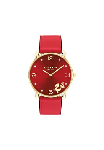 COACH 14504239 Watch - ELLIOT 2-Year Warranty Red [Parallel Import]