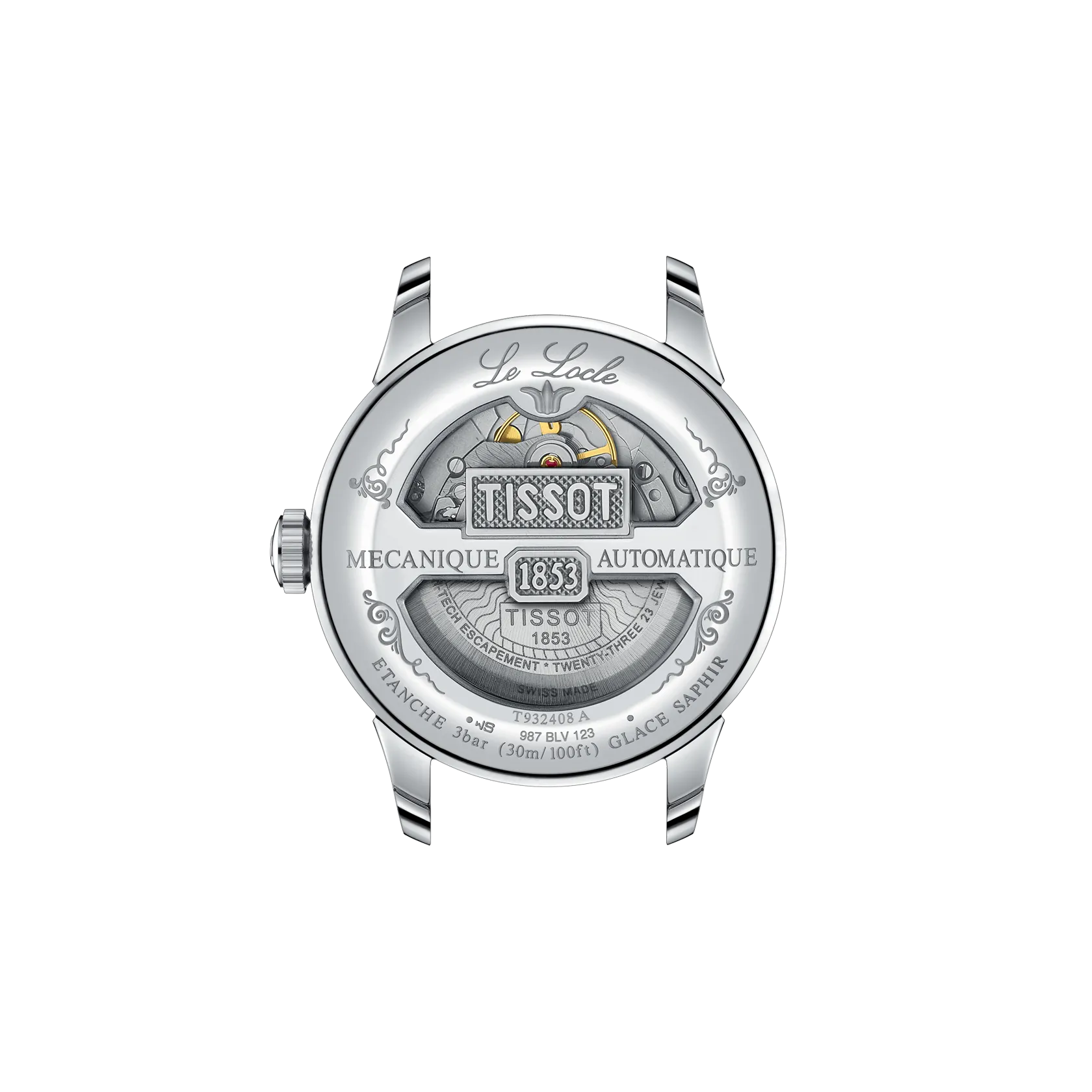 TISSOT T932.408.41.033.00 Watch - Swiss Automatic Movement Stainless Steel Case Water Resistant Elegant Design (Image 3)