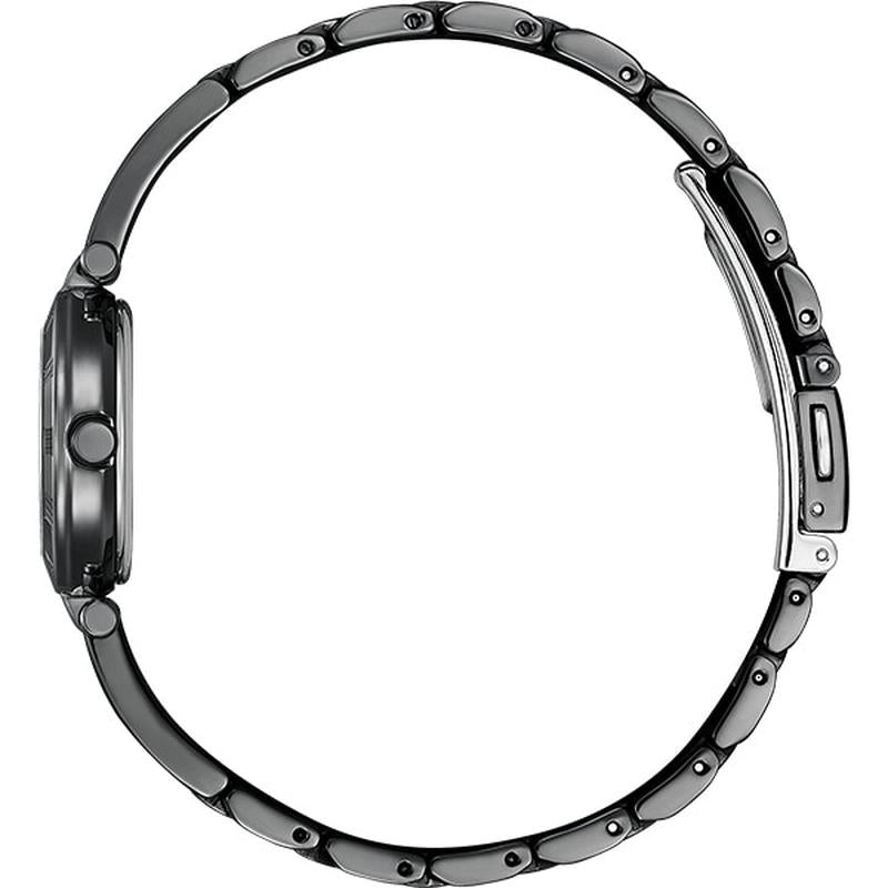 CITIZEN KP2-647-51 Watch - Watch Ladies Wicca Solar Tech Half Bangle All-Black Model (Image 2)