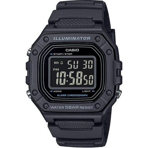 CASIO CASIO Collection W-218 Series Black W-218H-1BJF