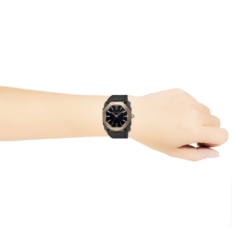 BVLGARI BGO41BBSPGVD Watch - Men's Watch Rubber Strap Parallel Import with 2-Year Warranty (Image 2)