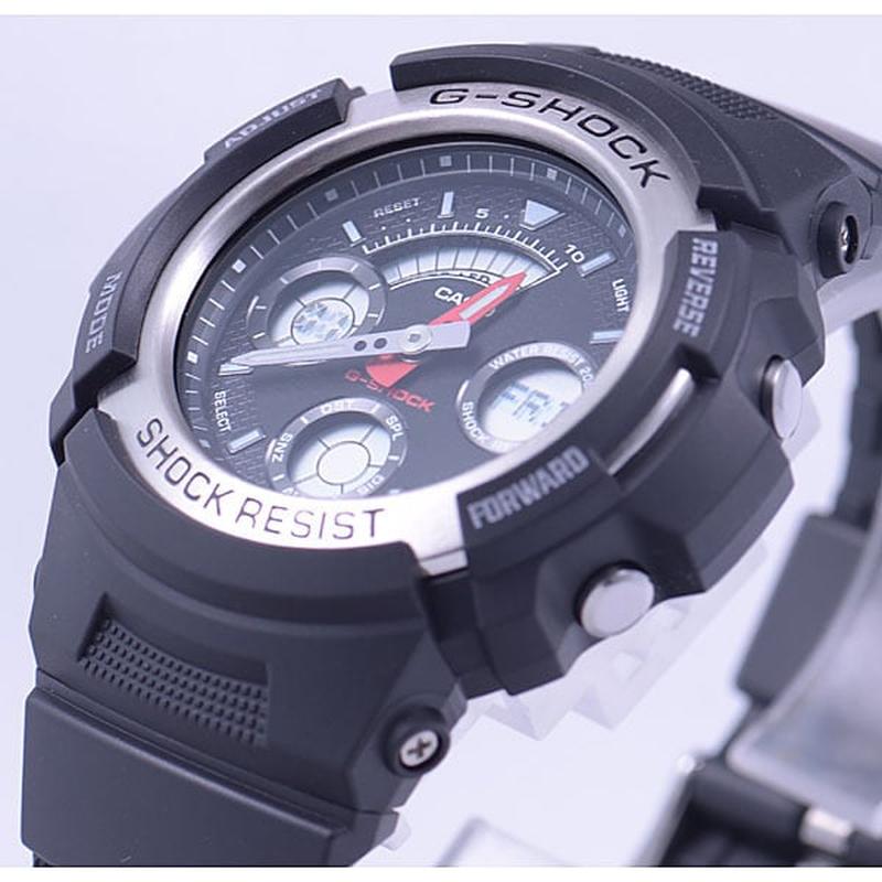 CASIO AW-590-1AJF Watch - Men's G-SHOCK BASIC 20 Bar Water Resistant (Image 2)