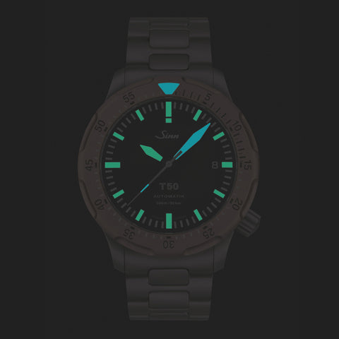 Sinn T50.GBDR Gold Bronze Diver's Watch with High-Strength Titanium and Enhanced Safety Features