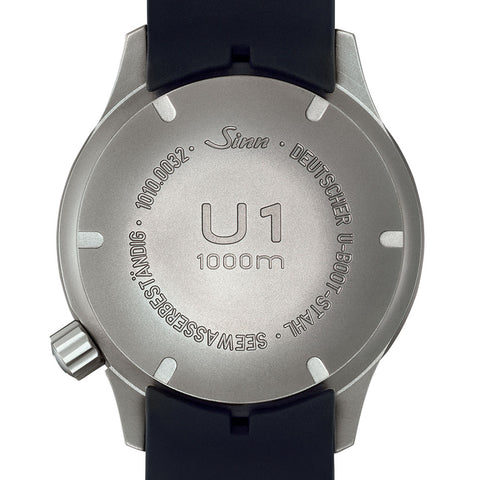Sinn U1 1000m Waterproof Diver's Watch with Rotating Bezel and Luminous Indexes