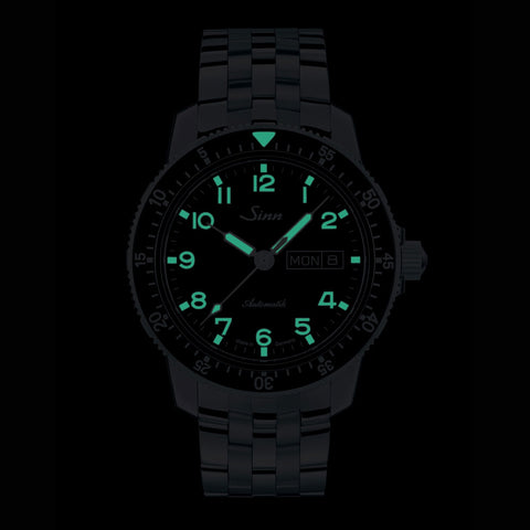 Sinn 104 Series 104.ST.SA.A Pilot Watch with Rotating Bezel and Water Resistance