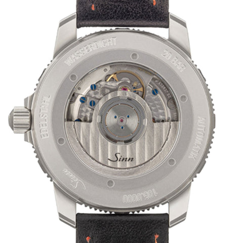 Sinn 105 Series 105.ST.SA.UTC UTC Dual Time Zone Sports Watch with Scratch-Resistant Black Bezel
