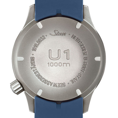 Sinn U1.B Blue Dial Diver's Watch with High Contrast Visibility and Marine Steel Case