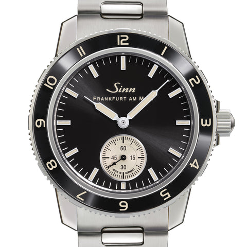 Sinn Pilot 104 Small Second Ceramic Bezel Watch - Classic Design & High Durability