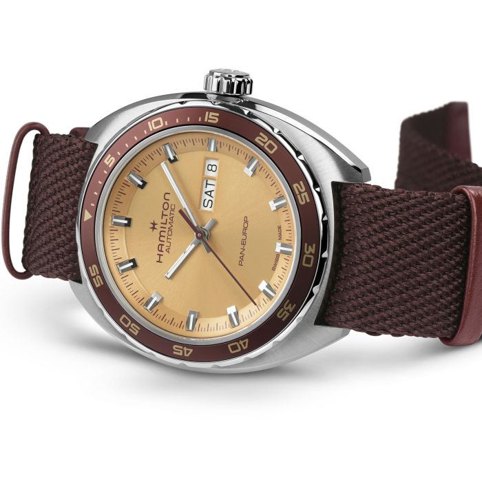 Hamilton H35435820 Watch - American Classic Pan Europ Day Date Auto (Image 5)