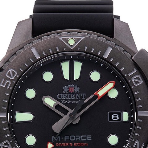 Orient Men's M-FORCE Mechanical Automatic Winding Sports Watch with Silicone Band RN-AC0L03B