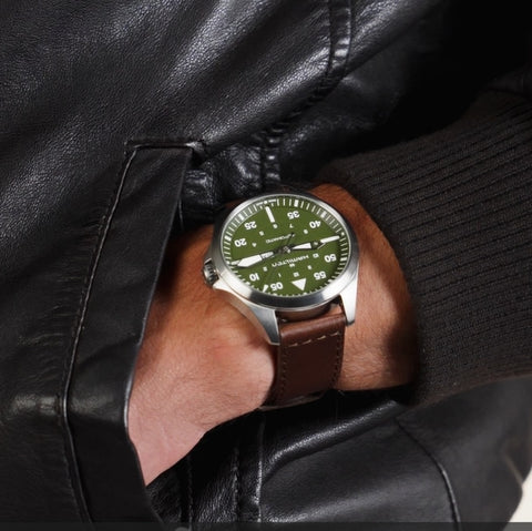 Hamilton H64635560 Watch - Khaki Aviation Pilot Day Date Auto (Image 2)