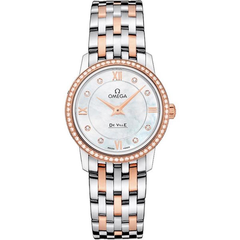 OMEGA 424.25.27.60.55.002 Watch - De Ville Prestige 5-Year Warranty White [Parallel Import]
