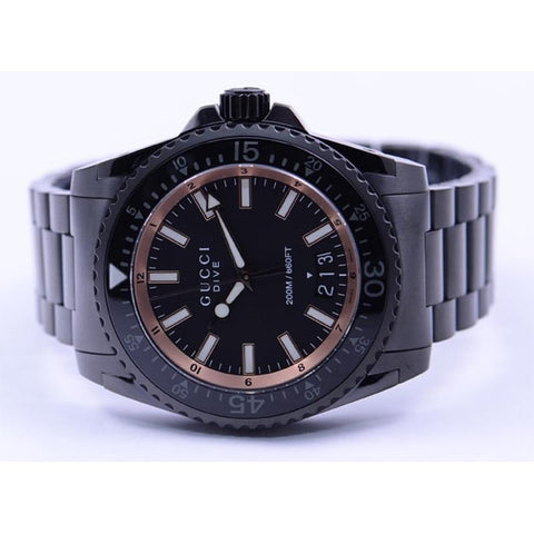 GUCCI Dive 2-Year Warranty Black YA136213 [Parallel Import]