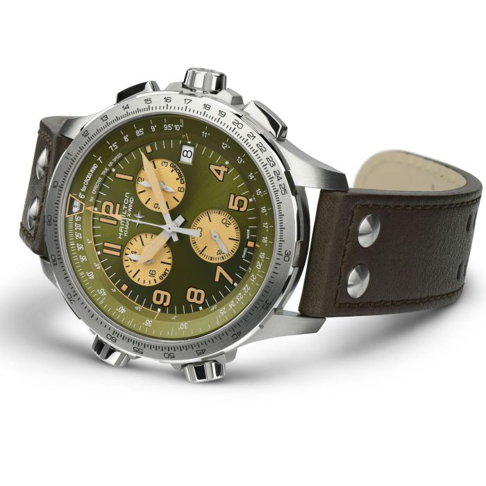 Hamilton H77932560 Watch - Khaki Aviation X-Wind GMT Chrono Quartz (Image 3)