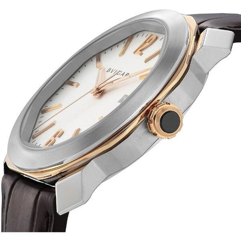 BVLGARI Octo Roma White OC41C6SPGLD 2-Year Warranty [Parallel Import]