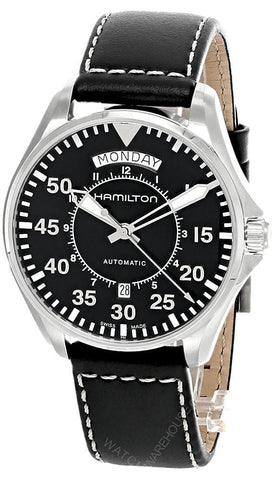 Hamilton H64615735 Watch - Khaki Aviation Pilot Day Date Auto (Image 8)