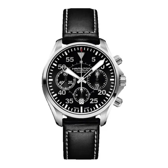 Hamilton H64666735 Watch - Khaki Aviation Khaki Pilot Auto Chrono (Image 10)