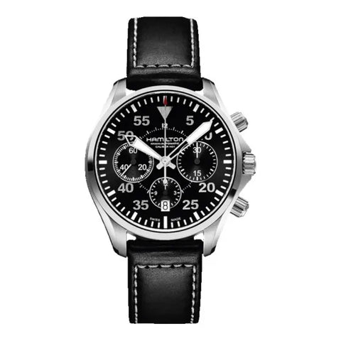 Hamilton H64666735 Watch - Khaki Aviation Khaki Pilot Auto Chrono (Image 10)