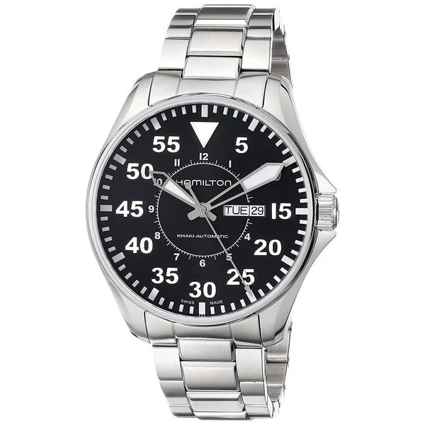 Hamilton H64715135 Watch - Khaki Aviation Pilot Day Date Auto (Image 6)
