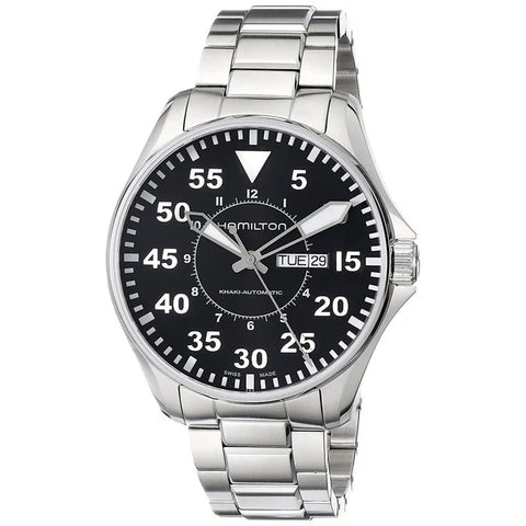 Hamilton H64715135 Watch - Khaki Aviation Pilot Day Date Auto (Image 6)