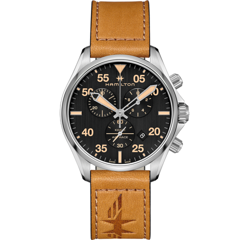 Hamilton H76722531 Watch - Khaki Aviation Khaki Pilot Chrono Quartz